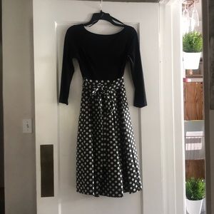 Eliza J polka dot dress